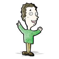 cartoon excited man N9