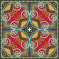 Traditional ornamental floral paisley bandanna You can use this N7