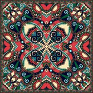 Traditional ornamental floral paisley bandanna You can use this N13