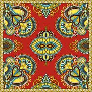 Traditional ornamental floral paisley bandanna You can use this N30