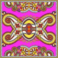 Traditional ornamental floral paisley bandanna You can use this N35