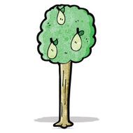 Cartoon Pear Tree N2