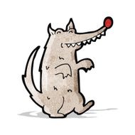 Cartoon Wolf N25