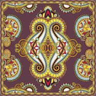 Traditional ornamental floral paisley bandanna You can use this N39