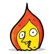 cartoon fire character