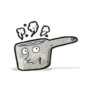 cartoon hot saucepan