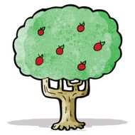 Cartoon Apple Tree N5