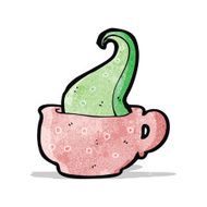 cartoon tentacle in teacup
