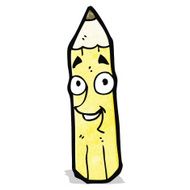 Pencil Cartoon Character N11