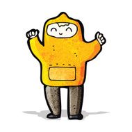 cartoon boy in hooded sweatshirt N7