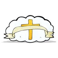 cartoon religious cross symbol