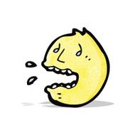 cartoon shocked face