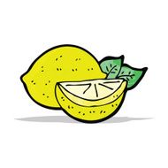 cartoon cut lemon