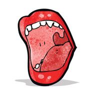 cartoon shouting mouth