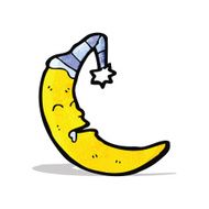 Cartoon Sleeping Moon N8