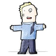 cartoon excited businessman N3