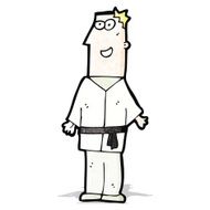 cartoon karate expert