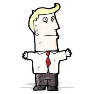 cartoon office man N6