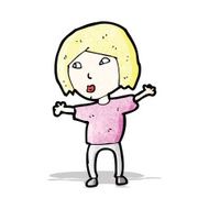 cartoon blond woman N2