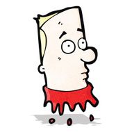 gross severed head cartoon N3
