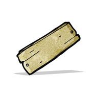 cartoon plank of wood