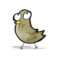 cartoon little bird N6