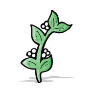 Cartoon Mistletoe N4