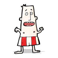 cartoon man in boxer shorts N3