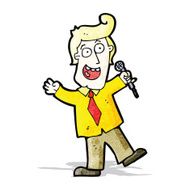 cartoon game show host