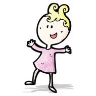 cartoon happy woman N7