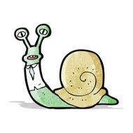 cartoon sensible business snail