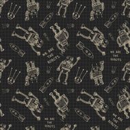 Vector hand draw robot on exersize book Eps10 N2