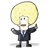 cartoon businessman in suit N2