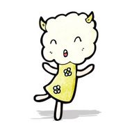 cute cloud head creature cartoon N2