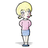 cartoon blond woman N4