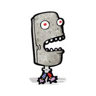 cartoon robot head N4