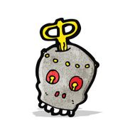 cartoon robot head N5