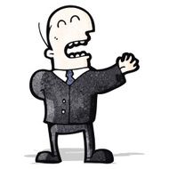 cartoon businessman in suit N5