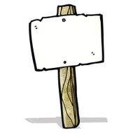blank signpost cartoon N2