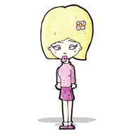 cartoon blond girl
