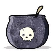 cartoon spooky cauldron N4