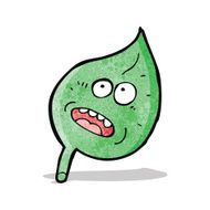 cartoon leaf with face N2