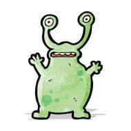 cartoon funny alien N2
