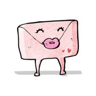 cartoon love letter