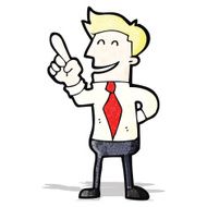 cartoon businessman with idea N3