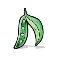 cartoon peas in pod