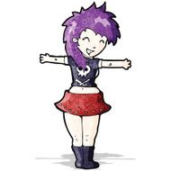 cartoon rock girl N2