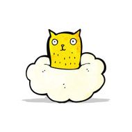 cartoon cat on cloud N2