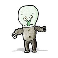 cartoon weird alien N11