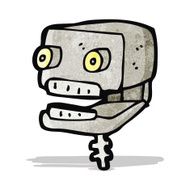 cartoon robot head N6